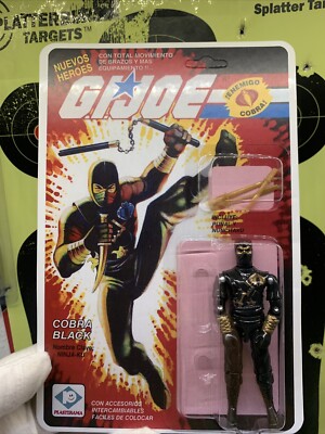 Black Major Gi Joe Argentina Plastirama Ninja Ku Mint Lot