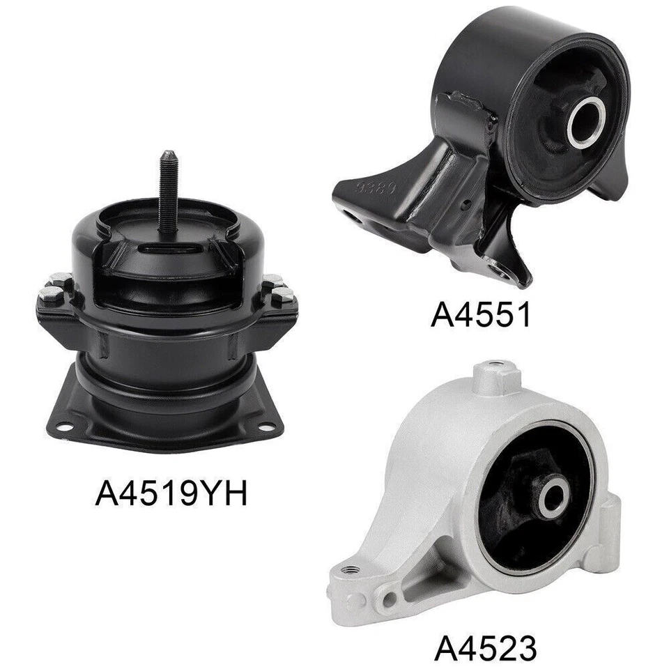 Motor Mounts 3PCS Replacement for 2003-2004 Honda Pilot 2001-2006 Acura MDX 3.5L - Image 2 of 4