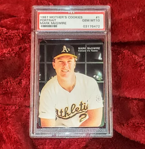 MARK MCGWIRE 1987 MOTHER'S COOKIES PORTRAIT #1 ATHLETICS PSA 10 🔥GEM MT
