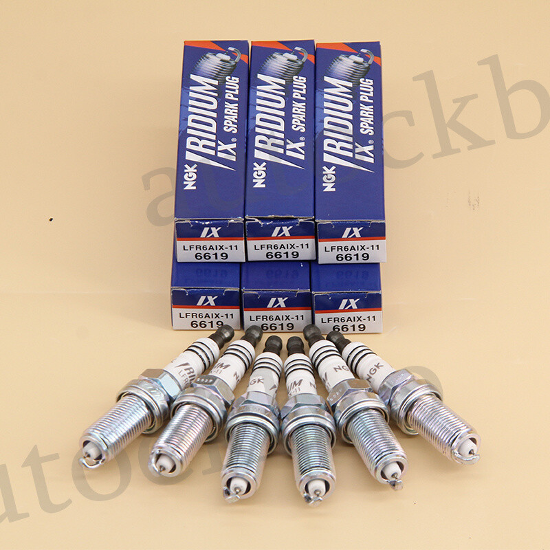 6 Iridium Spark Plugs LFR6AIX11 For NGK 6619 Lexus RX450h ES350 RX350