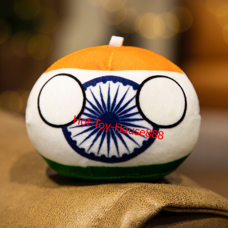 10cm Country Ball Plush Toys Polandball Pendant Country Balls