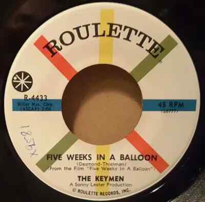 The Keymen Secretly / Five Weeks In A Balloon Vinyl Single 7inch Roulette