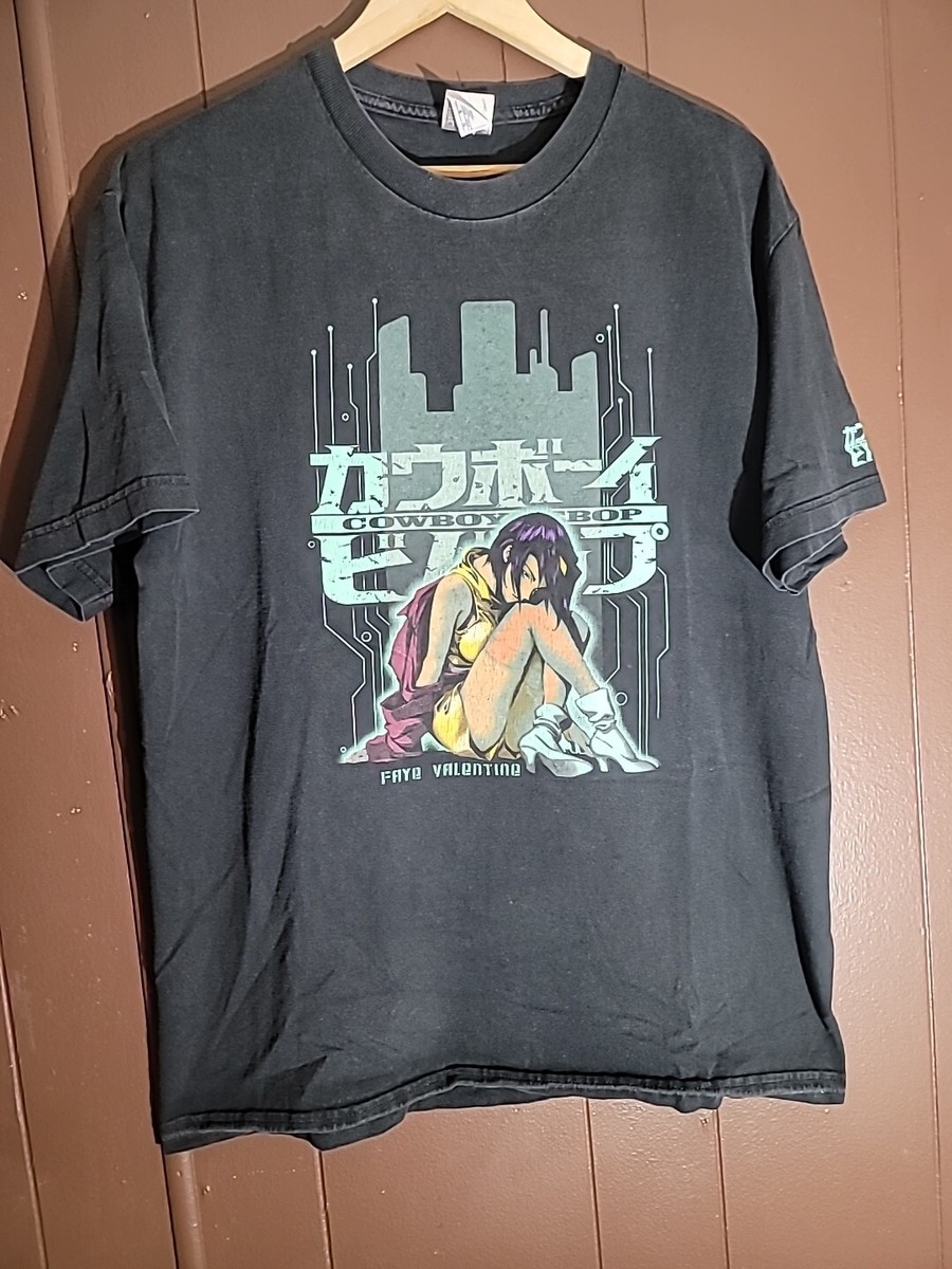 cowboy bebop vintage Tシャツ Faye Valentine Vintage Cowboy Bebop Faye Valentine T-Shirt L Black | eBay