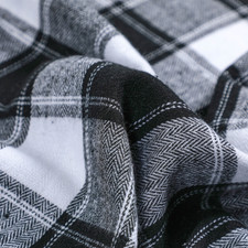 Brushed Cotton Plaid Fabric Tartan Check DIY Scarf Skirt Shirt Sewing Material