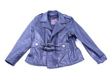 Women's Flying Bikes Oakwood Leather Motorcycle Biker Jacket Size Large