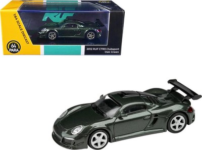 2012 RUF CTR3 Clubsport Oak Green Metallic 1/64 Diecast Model Car by Paragon