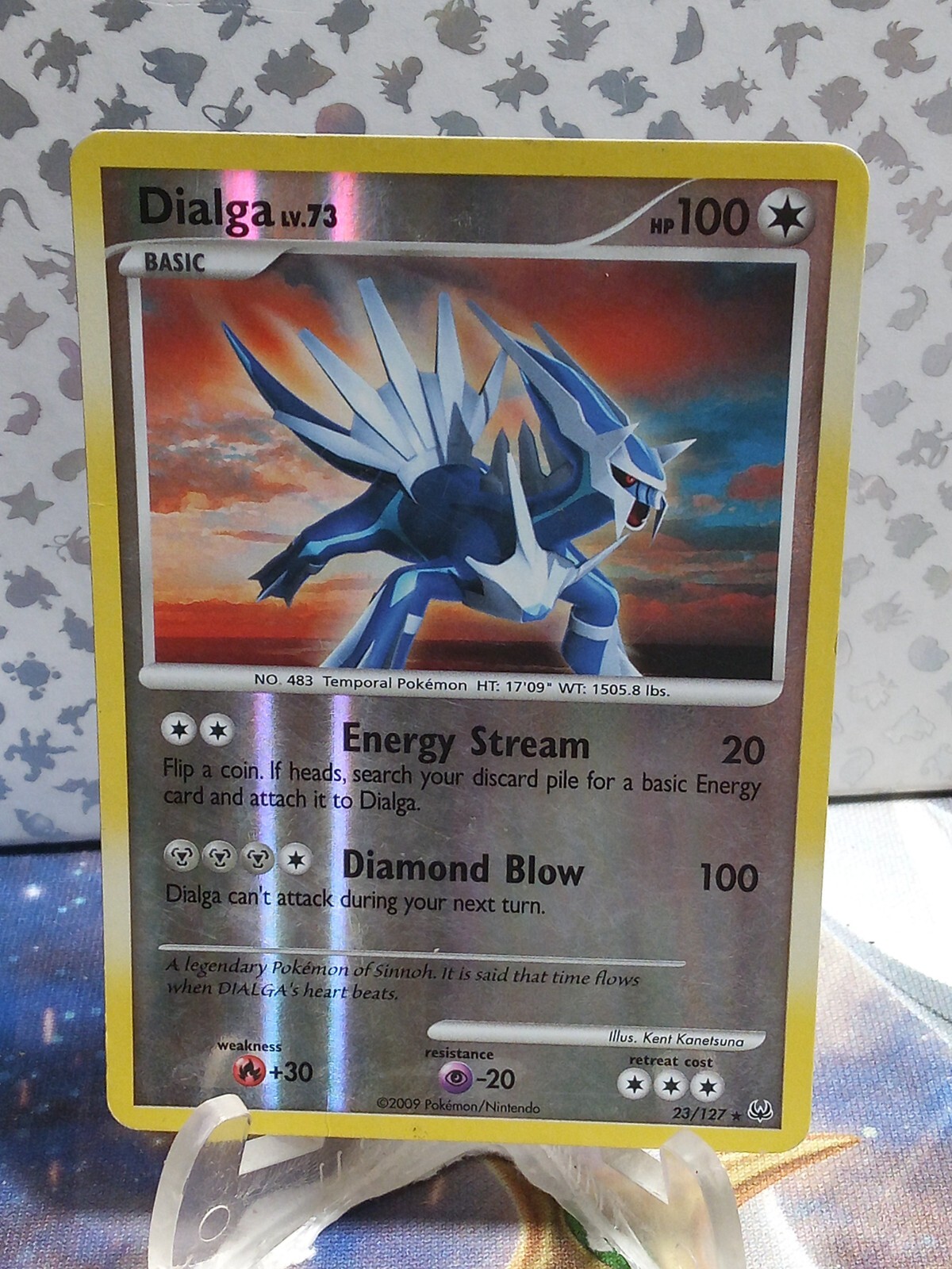 Pokemon Platinum 23/127 Dialga Reverse Holo #D