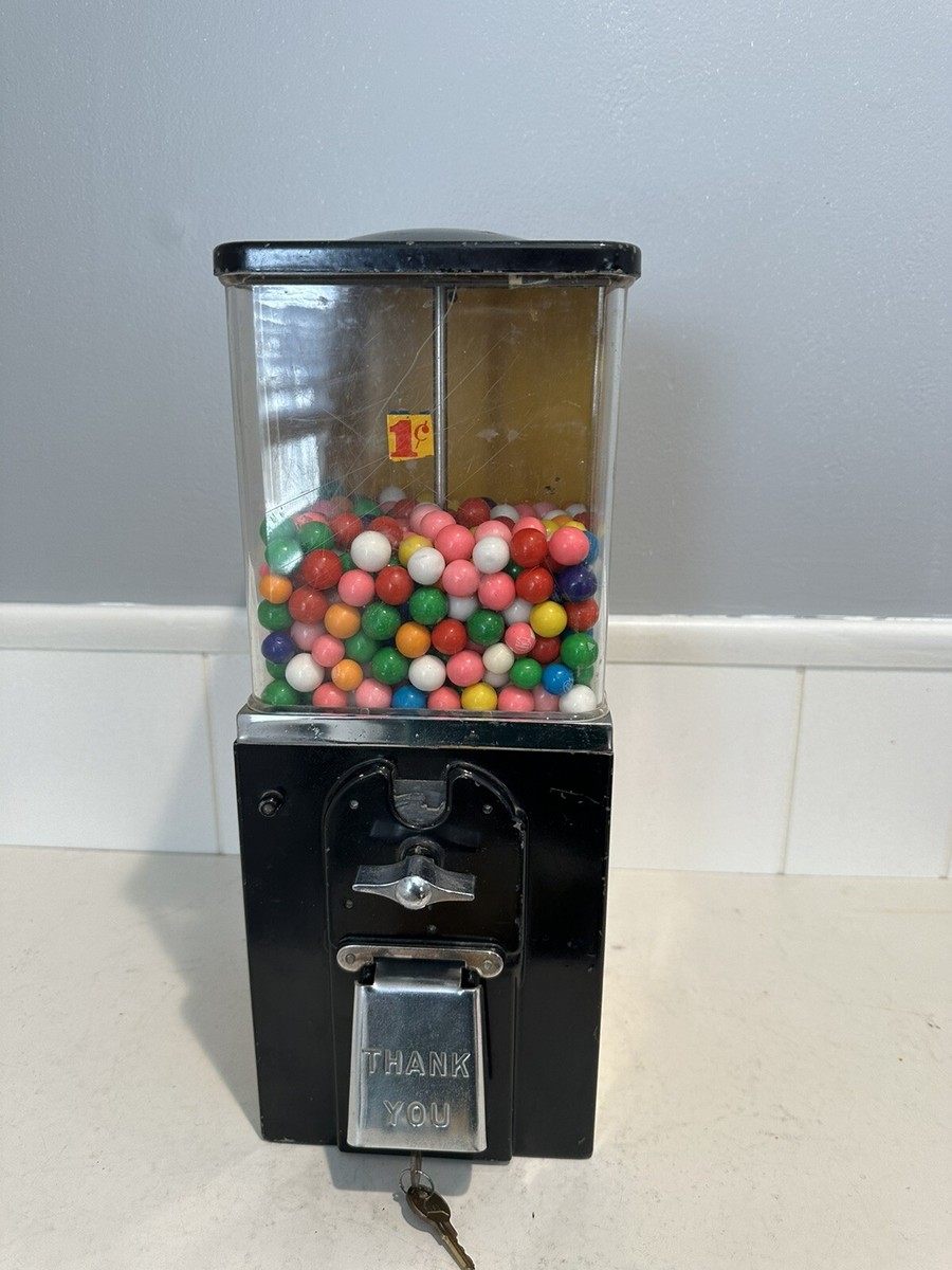1950' Victor HMS 1 Cent Gumball Vending Machine With Key . | eBay