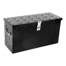 Aluminum 24"X9.5"X12.5" Toolbox Truck Trailer Pickup Flat Bed Storage Tool Box