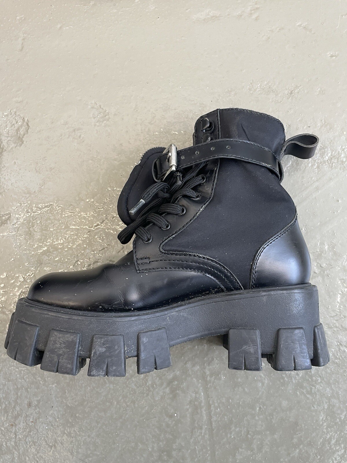 Authentic PRADA Monolith Chunky Combat Boots W/ M… - image 10