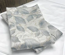 SFERRA Blumi Standard Sham 2 Piece Set Storm Blue 21x26” Floral Cotton Sateen