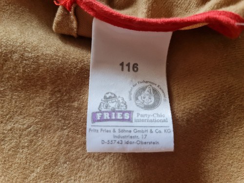 BLOUSE VINTAGE AUTHENTIC FRIES CARNIVAL INDIAN BEIGE BOY TUNIC SIZE:4-5/EU116 - Picture 5 of 6