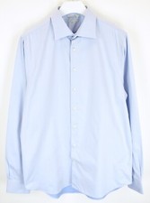 SUITSUPPLY Cotton Two Ply Shirt Mens 44-7 17 1/2L Button Up