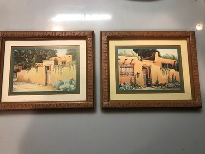 Pair Home Interiors Picture Print Southwest K Brueggemann