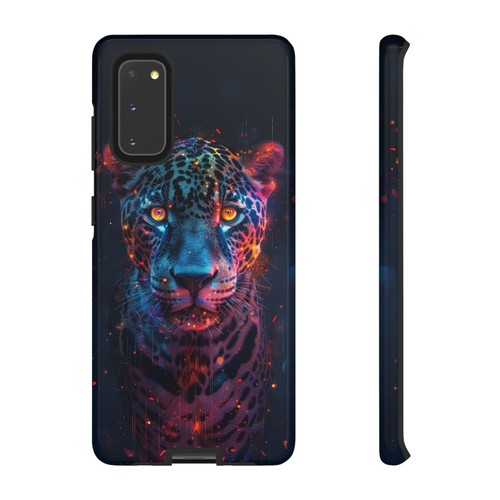 Abstrakt Jaguar Neon Leopard - Handy Tinte Hülle für Samsung Galaxy S25 S24 S23 S22 - Bild 87 von 91