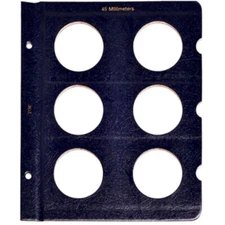 Blank Page for Whitman Classic Coin Albums - 45mm Openings