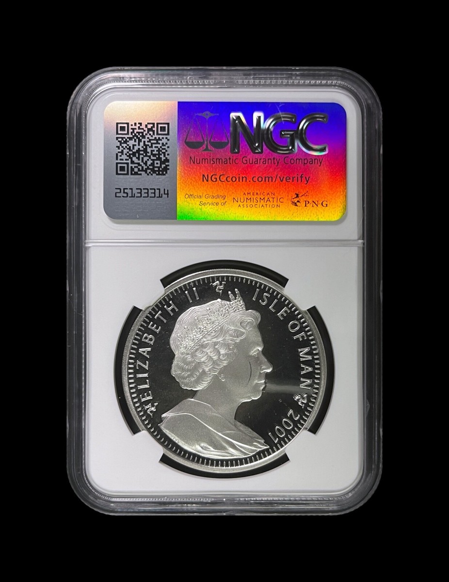 ISLE OF MAN. 2001, 1 Crown, Silver - NGC PF66 - Harry Potter