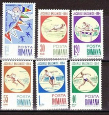 Romania 1964 MNH Set Balkan Games J294