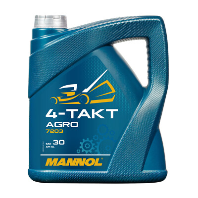 4 (1x4) Liter MANNOL 4-Takt Agro SAE 30 Rasenmäheröl, Maschinenöl