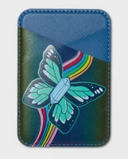 heyday Cell Phone Wallet cards Pocket for smartphones lightweight faux leather