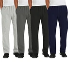 Mens Fleece Open Hem Bottoms Track Pants Casual Joggers Jogging Trousers S-5XL