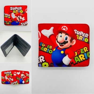 Super Mario Anime Wallet Short Bifold Purse Money Card Holder Wallets