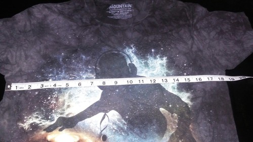 The Mountain DJ Galaxy T Shirt Adult S Tee Black , Rave, EDM, turntables - Picture 7 of 8