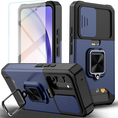For Samsung Galaxy S26 Ultra S25 Edge S24 S23 Case Phone Cover + Tempered Glass