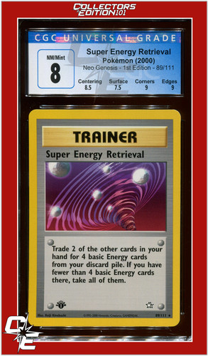 Super Energy Retrieval (1st Edition) graded CGC 8 for sale on eBay