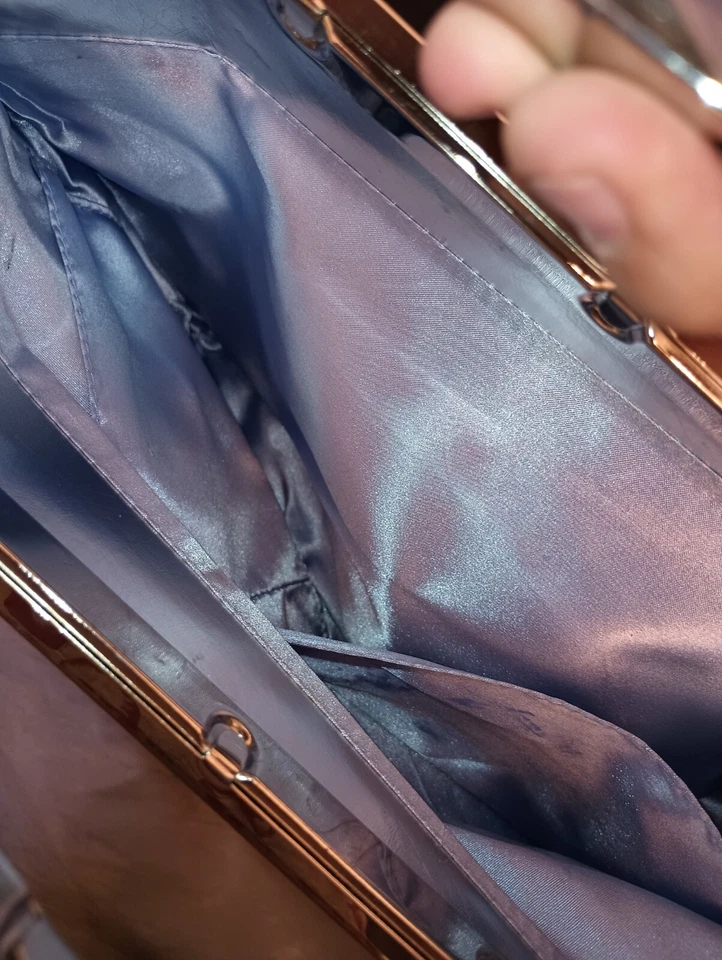 Thierry Mugler Grande Plateado Metálico Plegable Estrella Bolso sin asas Conjunto Usado Foto 4 de 4