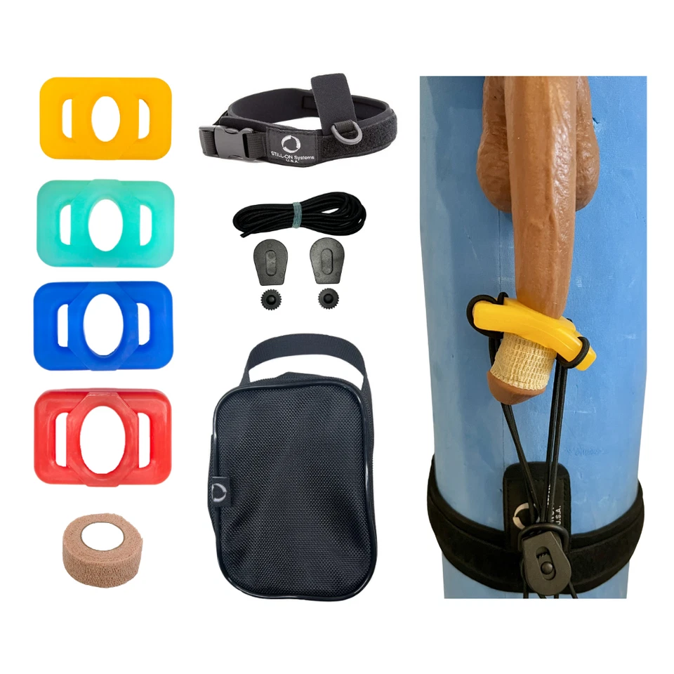 Juegos de estiradores de pene y colgadores de peso para pene - Dispositivo discreto de estiramiento del pene Foto 2 de 4