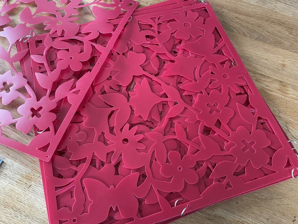 12x Hanging Room Divider PVC Panels Screen Partition Wall Living Room