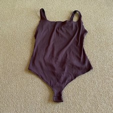 Skims Garnet Cotton Rib Bodysuit, Size 3X New Without Tags
