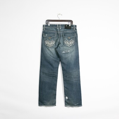 Vintage Pepe Jeans 34x32 - Distressed Dark Wash Straight Baggy
