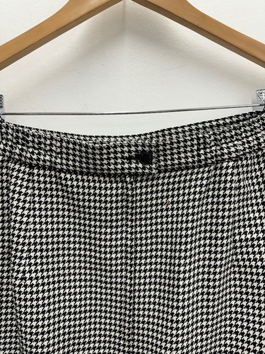 VTG John Meyer Collection Womens 42 Black White Check Blazer Skirt 2 pc Set Wool - Picture 7 of 17