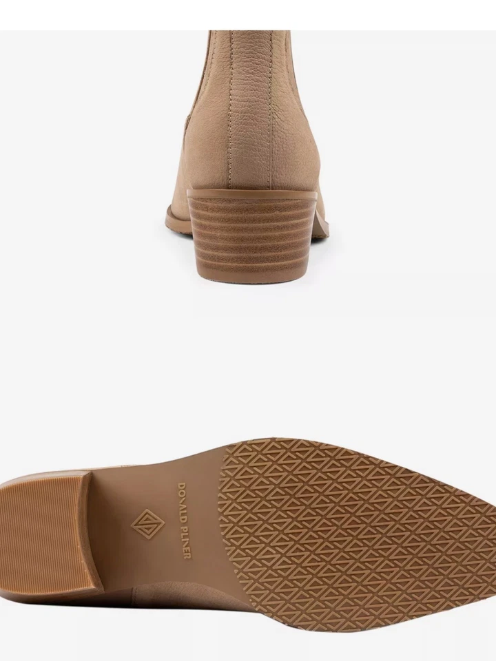 Botín de gamuza para mujer Donald Pliner Marisol US-9M - arena Foto 2 de 4