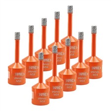 10pcs Diamond Drill Bit 6mm Grinder Hole Saw Cutter for Ceramic Porcelain Tile