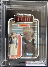 VINTAGE STAR WARS 1983 ROTJ SQUID HEAD MOC 77-A BACK GRADED CAS 75 CLEAR BUBBLE