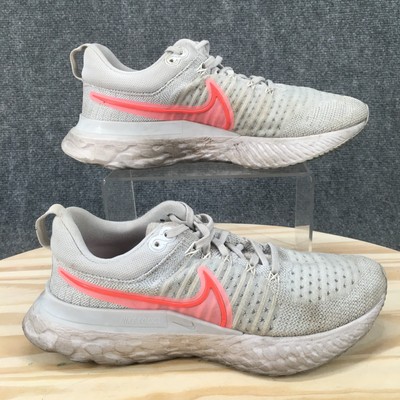Nike Shoes Womens 8.5 React Infinity Run Flyknit 2 Low Top Lace Up Sneakers Gray