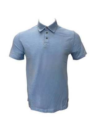 Flag & Anthem Herren Polo T-Shirt Hellblau NWT Neu Baumwolle Polyester