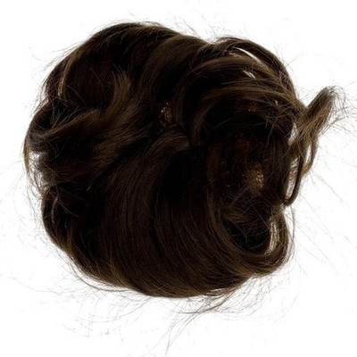 Synthetic Doll Hair Wig Light Brown Straight Vintage Replacement Craft