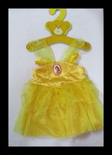 Build A Bear Workshop Disney Princess Belle Yellow Gown Dress with Hanger