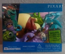 NEW, DISNEY PIXAR MONSTERS MINI FIGURES, CRITTER CRATE BY CULTUREFLY