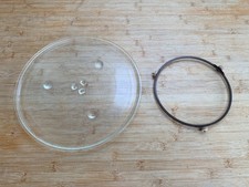 Original Panasonic Microwave 343mm Glass Turntable Plate & Rollers - Unused