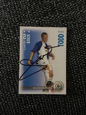 ANDY TODD - BLACKBURN ROVERS FC FOOTBALL SIGNED SHOOT OUT CARD