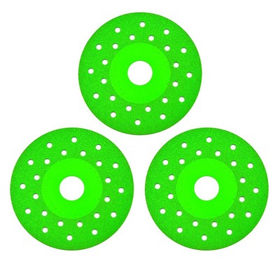 Diamond Chamfered Saw Blades, 3 Pcs Rock Slab Grinding Disc,4 Inch Diamond Saw B