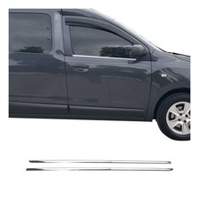 Fensterleisten Zierleisten für Dacia Dokker 2012-2021 Edelstahl Chrom 2tlg