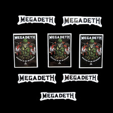 Megadeth Stickers, Megadeth Decals, 9pcs.