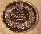 Highland Mint 1 oz troy Silver Round .999 pure Saint Gaudens design