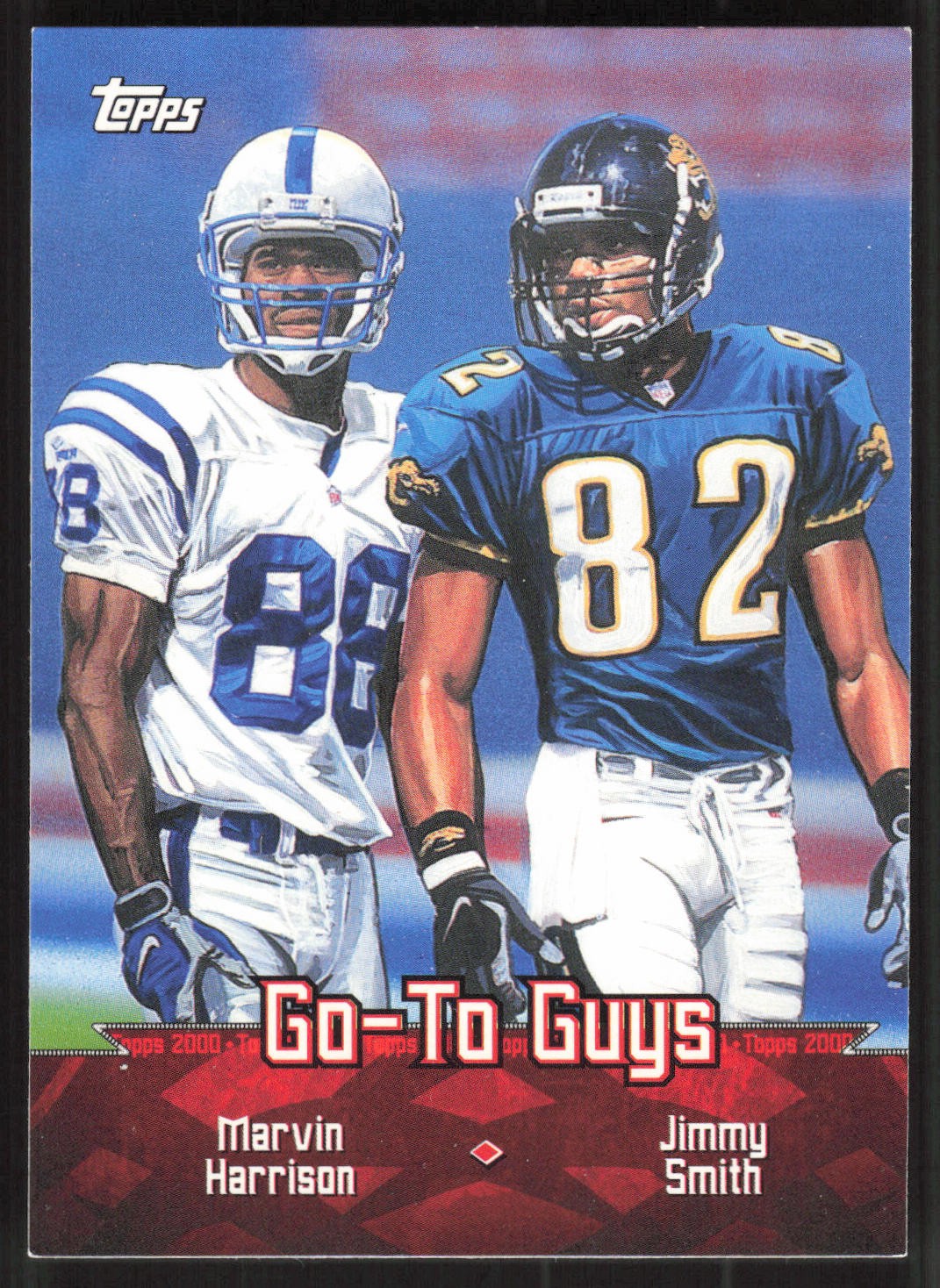 Marvin Harrison / Jimmy Smith #TC4 Football Cards 2000 Topps Chrome Combos trading card — raw and PSA graded price guide